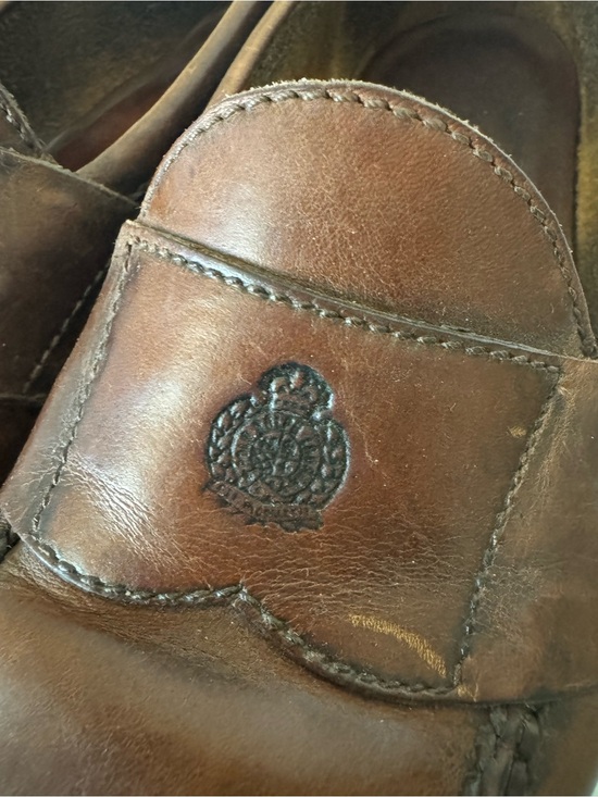 Polo Ralph Lauren Vintage Brown Leather Penny Loafers Luxu Classic Mens Size 10 main image 4